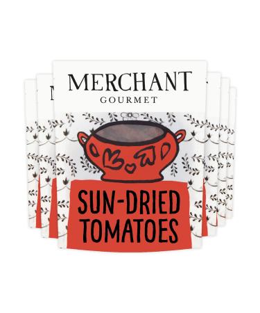 Merchant Gourmet Sun-Dried Tomatoes - Pack of 6 x 100g bags (vegan)