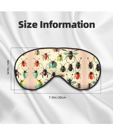 Cartoon Small Insects Eye Mask - Soft Elastic & Adjustable Sleep Mask for Comfort - Unisex Nighttime Relaxation - Buy Online on GoSupps.com