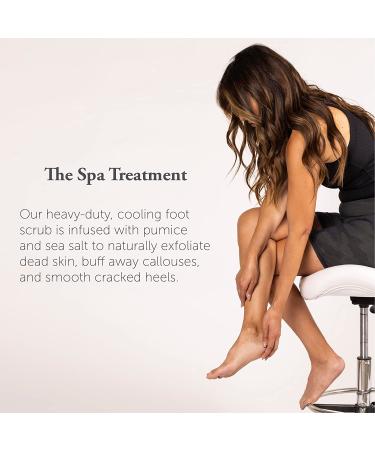 Dr. Foot Cooling Foot Scrub for Dead & Dry Skin on Feet - Exfoliating Callus Remover with Sea Salt, Eucalyptus, Pumice & Peppermint - 8 fl oz - Buy Online on GoSupps.com