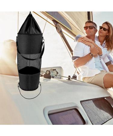 goforwealth Boat Trash Bag Reusable Oxford Cloth Leak-Proof Adjustable Webbing Mesh Hanging Garbage Bin Respectable - Buy Online on GoSupps.com