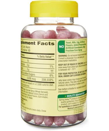 Spring Valley B12 Vitamins 5000 mcg 120 Jelly Beans - Energy Support - Fusion Shop Store Exclusive - Buy Online on GoSupps.com