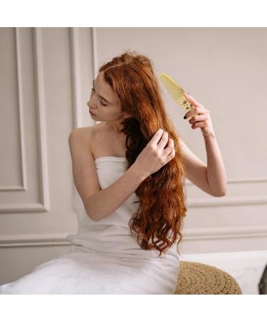 Vintage Golden Handheld Mirror and Comb Set for Women - Uonlytech - Buy Online on GoSupps.com