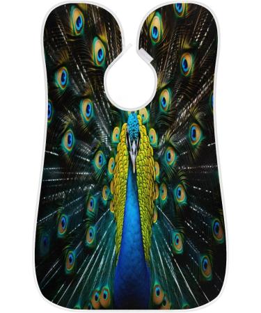Animal Peacock Beard Bib Apron | Beard Hair Catcher for Men | Perfect Father's Day & Anniversary Gift | Durable Beard Bib with 2 Suction Cups - Buy Online on GoSupps.com