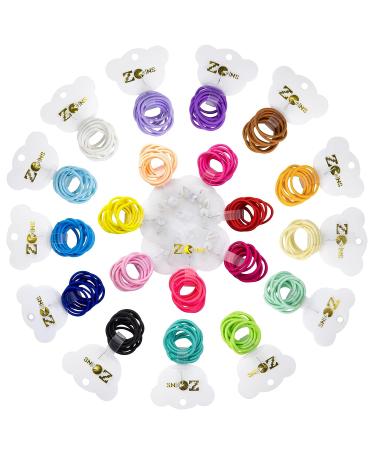 200pcs Multicolor Tiny Hair Bands Hair Accessories for Baby Girls Women - ZCOINS - Buy Online on GoSupps.com