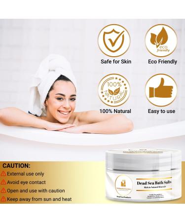 Bold Beautiful Dead Sea Bath Salt - Natural Skin Rejuvenation & Muscle Relaxation | 8.8 Oz Mineral-Rich Exfoliating Soak - Buy Online on GoSupps.com