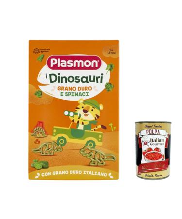 Italian Gourmet E.R. Lot de 6 p tes plasmon i Dinosauri Grano Duro e Spinaci 250 g + Italian Gourmet Pulpa 400 g