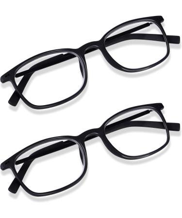 Shop Stylish Reading Glasses for Men & Women - +1 to +3.5 Magnification Lightweight Shield Plastic Slim Metal Design Glare-Free - 2 Pack - Buy Online on GoSupps.com