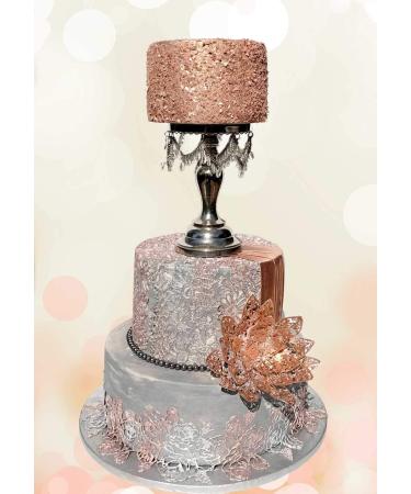Edible Flakes Rose Gold Love by Crystal Candy - Buy Online on GoSupps.com
