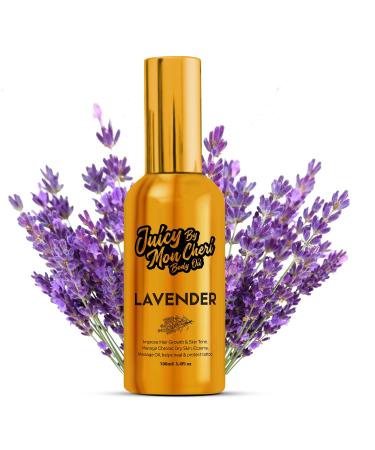 Body Oil Spray - Natural Black Seed Olive & Vitamin E for Scar Repair Eczema Psoriasis Rosacea Moisturizing & Hair Growth (1 oz. Lavender)