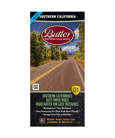 Butler Maps G1 Regional Motorcycle Map (Southern California)