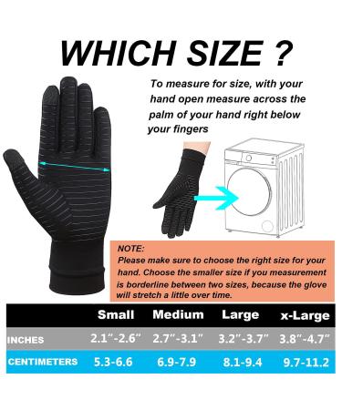 Copper Compression Arthritis Gloves for Women & Men - 2 Pairs Medium - Relieve Arthritis, Swelling, Rheumatoid Pain - Hand Support - Buy Online on GoSupps.com