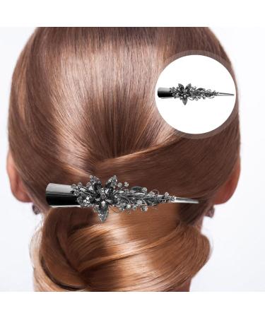 minkissy Hair Clips for Styling Billed Hair Clips Alligator Hair Clip Rhinestone Hair Barrette Hair Pin Fancy Barrettes for Women's Hair Miss Crocodile Skin Metal - Buy Online on GoSupps.com