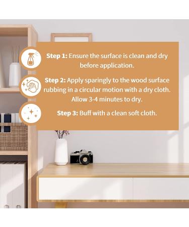 Furniture Clinic Traditional Beeswax Polish for Wood & Furniture | Wax for all Wood Types & Colors - Oak  Teak  Dark & Light Wood  6.8oz/200ml - Buy Online on GoSupps.com