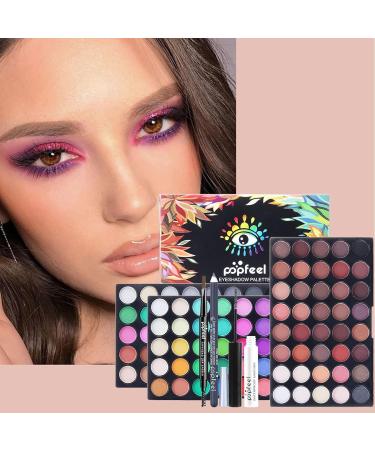 FantasyDay Multifunctional Make-Up Gift Set | Complete Cosmetics Kit for Face Eyes & Lips | Eyeshadow Palette Lipstick Rouge Mascara & Brushes | Perfect Makeup Case - Buy Online on GoSupps.com