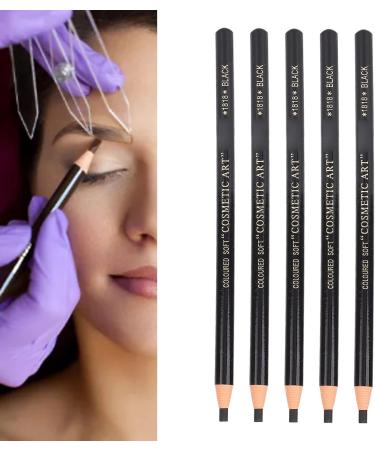 Eyebrow Pencil Set Brow Pencil Sharpener Waterproof Eyebrow Pencil for Perfect Makeup Brow Makeup Tool with Sharpener for Student Office Workers(Black) - Buy Online on GoSupps.com