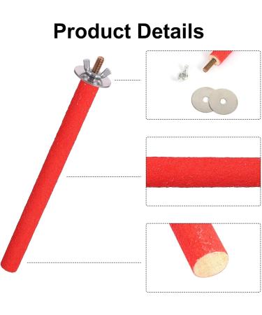 Heyu-Lotus 6 Pcs Parrot Perches Bird Paw Grinding Stick Wooden Bird Perch Stand for Bird Parrot Cockatiel Budgie Perches for Cage Training Bird Cage Perches 20cm (S) - Buy Online on GoSupps.com
