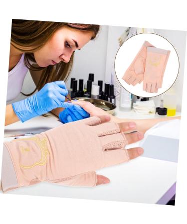  SOESFOUFU 1 Pair of Manicure Anti UV Nail Art Manicure Uv Anti-UV Nail Gel Nail Art UV Cotton Nail Supplies Golf - Buy Online on GoSupps.com