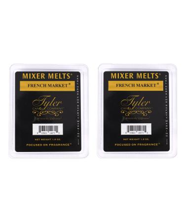 Tyler Candle Company 14071 French Market 1.9 Ounce Scented Mixer Wax Melt Cubes for Tart Burner Pack of 2