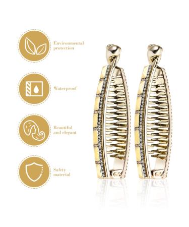 Lurrose Fishtail Hair Clip - 2pcs Wire Hoop & Banana Combs Hair Accessories for Women & Girls - Trendy Hair Clips for Stylish Hairstyles - Buy Online on GoSupps.com