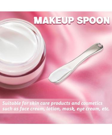 Metal Makeup Spatula Tool | Skincare & Cosmetic Scoop for Creams Lotions Masks - Rose Gold Silver Gold Options - Buy Online on GoSupps.com