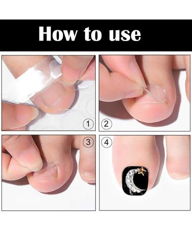 Nail Adhesive Tabs Nail Glue Sticker Reusable Double Sided Transparent for Professional for Family - Buy Online on GoSupps.com