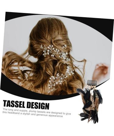 SKISUNO Hair Accessories Women Hair Accessories Headdress Exquisite Plume Headdress Elegant Headbands for Women Party Plume Headbands Decorative Plume Headbands Party Favors - Buy Online on GoSupps.com