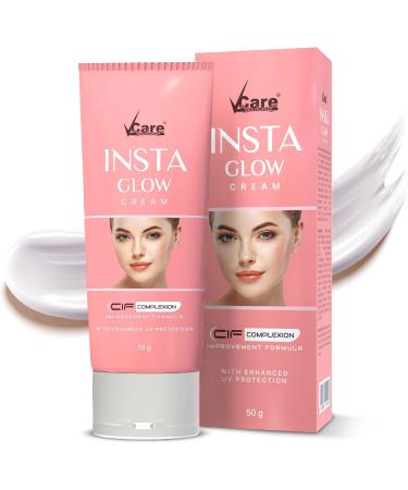 VCare Insta Glow Cream with Enhanced UV Protection for Brighter Skin 50 grams - Buy Online on GoSupps.com