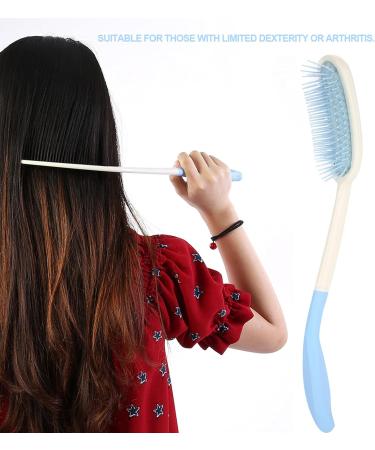 Long Range Comb Hair Brush with Ergonomic Anti-Slip Handle - Ideal for Seniors & Handicapped Use - Buy Online on GoSupps.com
