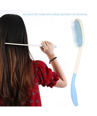 High-Quality Long Handle Hair Brush for Elderly & Handicapped Durable Long Comb Reach - Buy Online on GoSupps.com