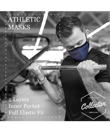 Shop Made in USA Sports Performance Face Mask for Women - Black (Regular) | WBRLCI | International Shipping Available - Buy Online on GoSupps.com