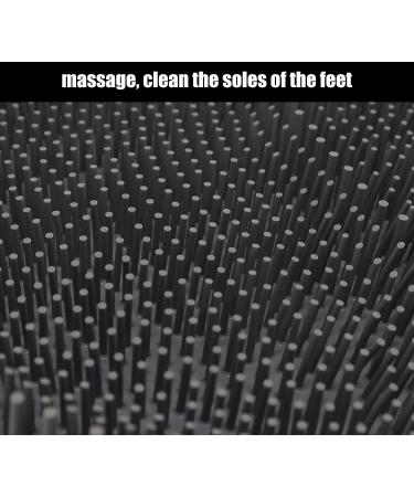 BENLIUDH Silicone Shower Foot Scrubber Mat | Suction Cups | Foot Care Massager (Grey) - Buy Online on GoSupps.com