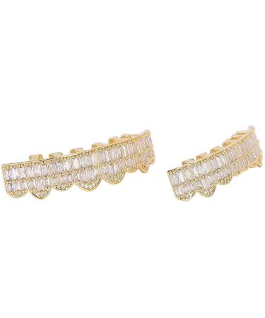 Gold Teeth Decoration Set - Hip Hop Style Brace for Halloween, Cosplay, Party - Unisex Gift Option - Buy Online on GoSupps.com