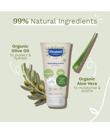 Mustela Organic Hydrating Cream - Olive Oil Aloe Vera Sunflower - 5.07 oz - Buy Online on GoSupps.com