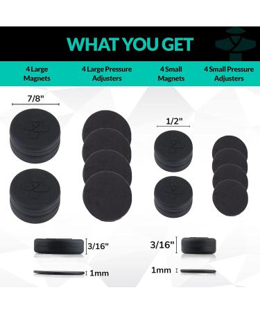 Cauliflower Ear Magnets | 8 Magnets + 8 Compression Reduction Discs Included. Cauliflower Ear Draining Kit for Treatment and Protection Against Scarring - Buy Online on GoSupps.com
