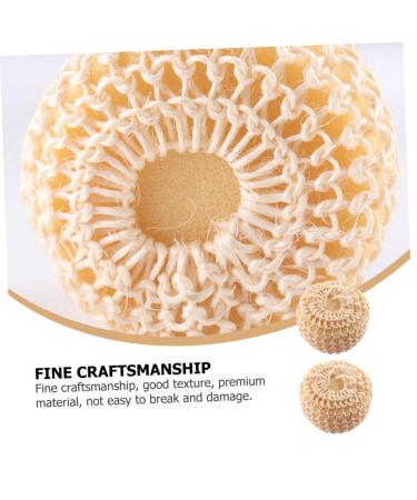 Didiseaon 5pcs Natural Sisal Bath Sponge Set | Eco-Friendly Loofahs & Scrubbers for Body | Perfect for Spa Experience - Shop Now - Buy Online on GoSupps.com