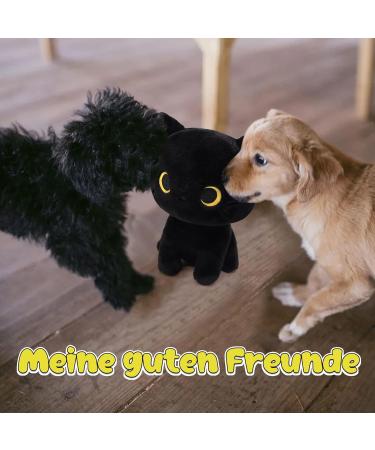 YamePuia Black Cat Plush Toy - Cute Kawaii Soft Doll for Kids | Perfect Birthday & Christmas Gift - Buy Online on GoSupps.com
