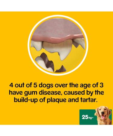 Pedigree Dentastix Fresh Dental Chews for Large Dogs 25 kg+, 28 Sticks - Buy Online on GoSupps.com