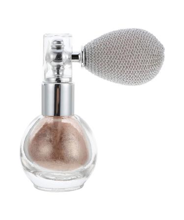 RVUEM Highlighter Powder Spray High Gloss Glitter Spray Paint Shimmering Spray Powder Sparkle Powder Glitter Dust Spray Bottle Make Up Glitter Powder for Body (Champagne)