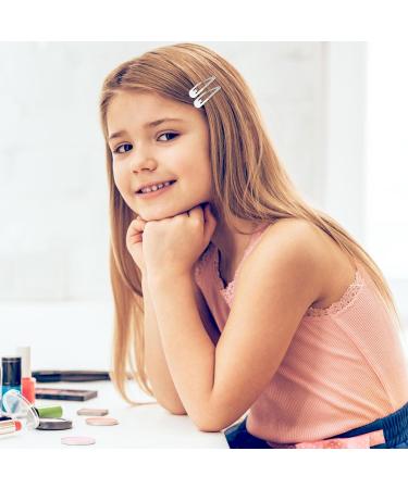 Natuce 50 Silver Hair Clips - 5cm Metal Hair Clips for Girls Women & Children | Perfect Hair Accessories - Buy Online on GoSupps.com