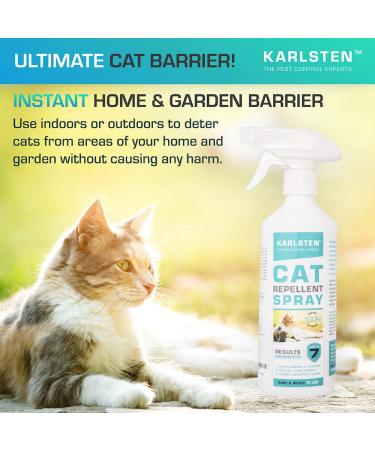 Karlsten Cat Repellent Anti Fouling spray Natural Humane Cat Deterrent Citronella 500 ML - Buy Online on GoSupps.com