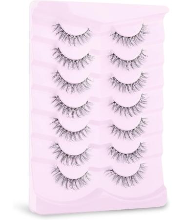 Onlyall 3D Faux Mink Eyelashes - Natural Look Lightweight False Wispy Lashes | 7 Pairs - Buy Online on GoSupps.com