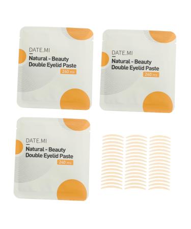 Ipetboom 3 Sets Double Eyelid Sticker Eye Makeup Tool Makeup Supplies Eyelid Strips Snap Tape Cello Tape Glue Tape Double Eyelid Tape Eye Lift Tape Ktape Fiber Eye Patch Invisible 8.2X7.5X0.1CM