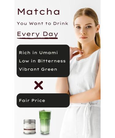 Nishio Single Origin Matcha 30g - Ceremonial Grade Green Tea Powder from Champion Tea Farm - Buy Online on GoSupps.com