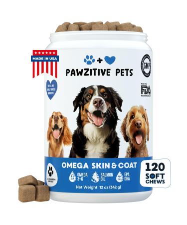 Canine Omega 3 Supplement - Skin & Coat Support - Omega-3 Fatty Acids for Dogs Health