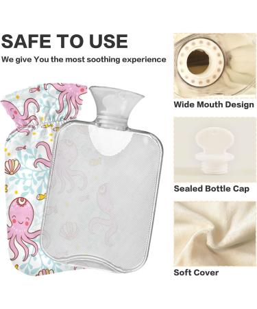 Octopus Hot Water Bottle 2L - Large Cover for Pain Relief & Hot Cold Therapy - Buy Online on GoSupps.com