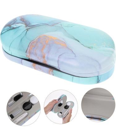 Buy Homsfou Double-Layer Glasses Case - 2 in 1 PU Contact Lens Container & Terrarium Sunglasses Case - Safe Filigree Hard Shell Holder for Glasses & Contacts | International Shipping Available - Buy Online on GoSupps.com