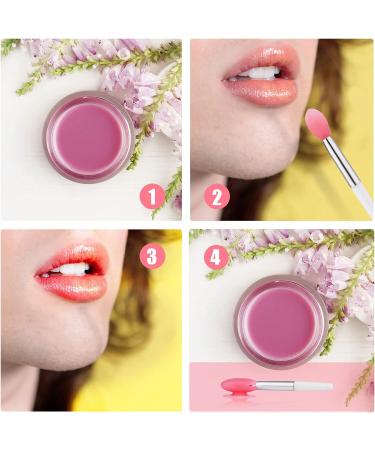 Silicone Lip Brushes with Covers - 10pcs Lip Applicators for Lipsticks & Gloss, Reusable & Hygienic | 2 Colors - Buy Online on GoSupps.com