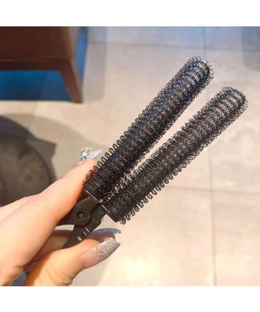 Hair Root Fluffy Clip 4 Pcs Non-Slip Cold Wave Curling Iron for Home Showers Salon DIY Styling Tools (Black) - Buy Online on GoSupps.com