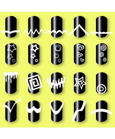 1275-Piece Nail Art Stencil Set - French Tip Guides, Stickers, Vinyl Sheets - Buy Online on GoSupps.com
