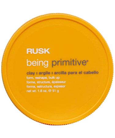 RUSK Being Primitive Clay 1.8 Oz - Humidity-Resistant Emollient Clay for Hair | Adds Body, Mends Split Ends | Flexible Styling Clay - Pack of 1 - Buy Online on GoSupps.com